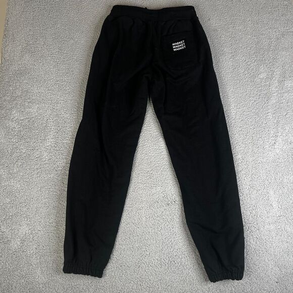 Chinatown Market Jogger Sweatpants Mens Large Black Heavyweight Spellout Roses - Picture 7 of 12